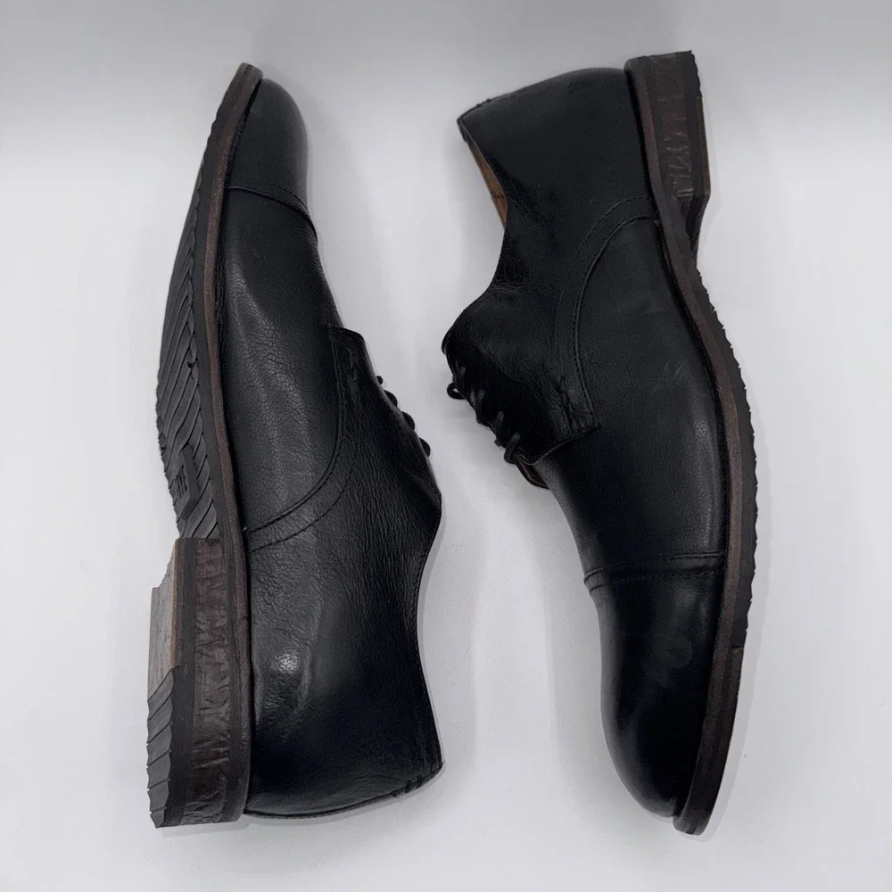 Frye Grant Oxfords Men's Size‎ 13 Black Leather Cap Toe
